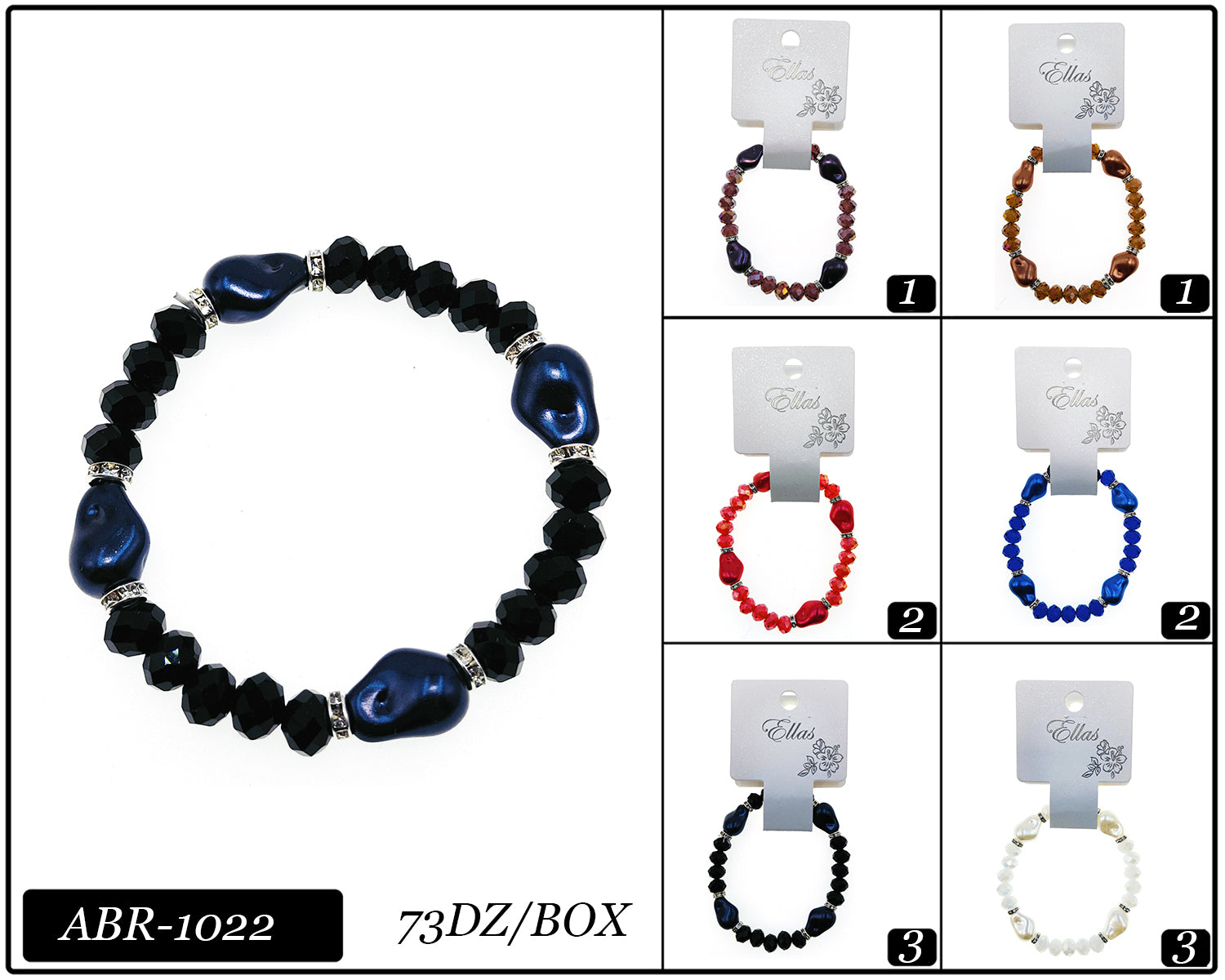 Design Bracelets by the Dozen #ABR1022 (12PC)