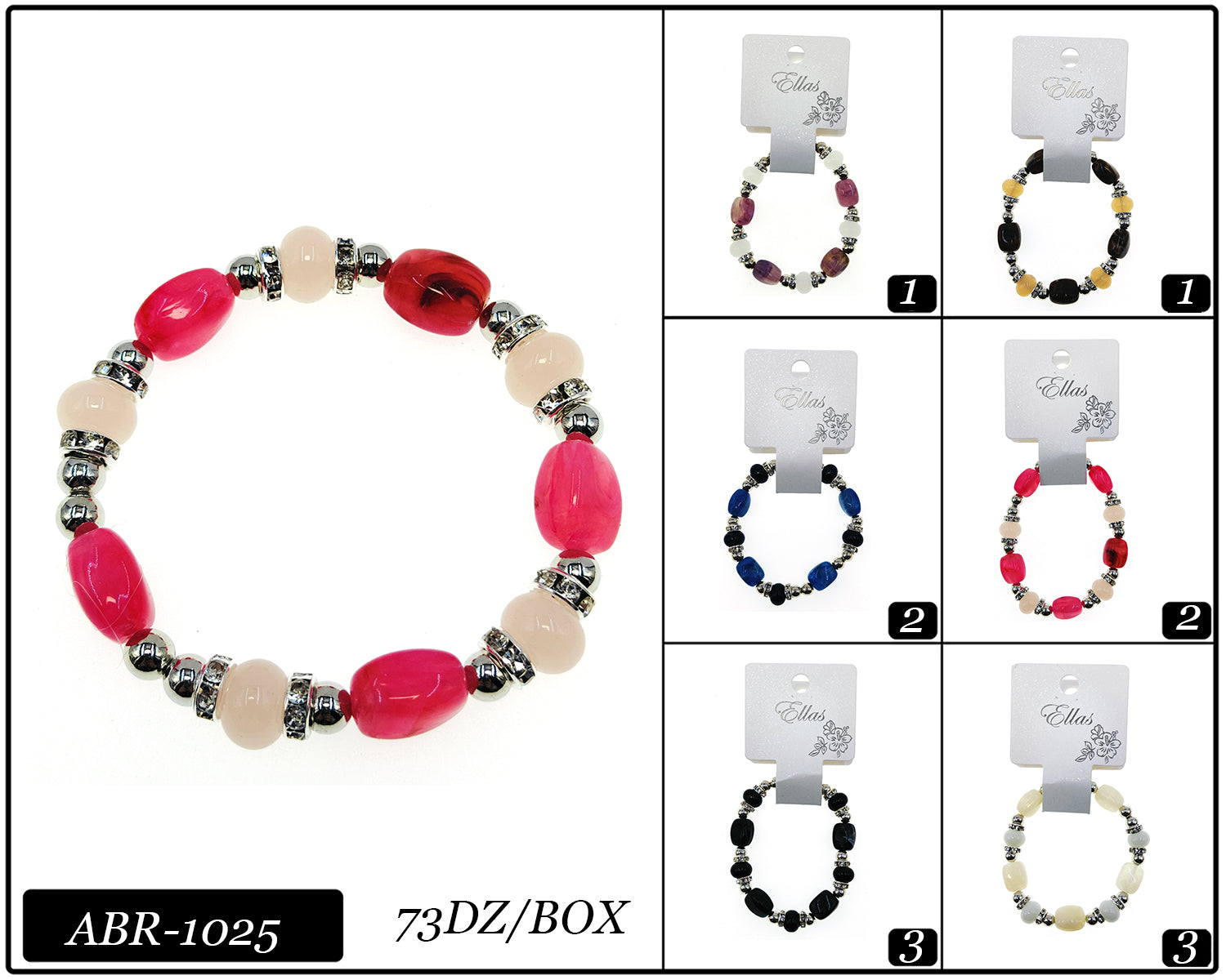 Design Bracelets by the Dozen #ABR1025 (12PC)