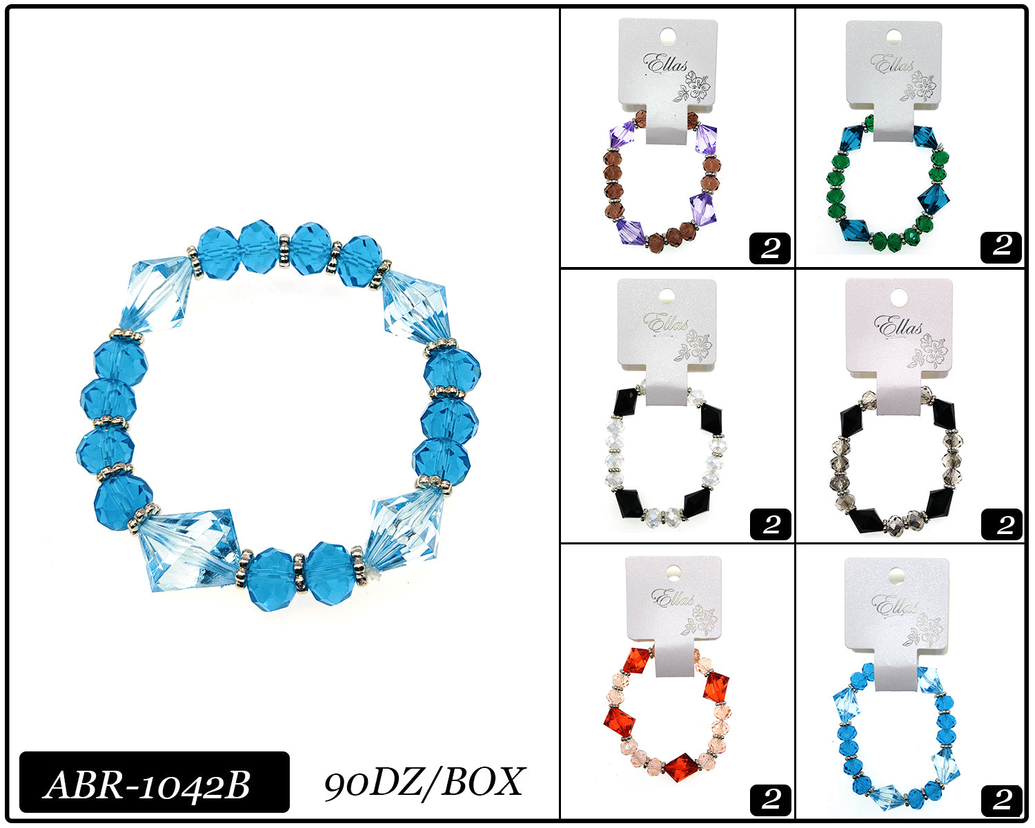 Design Bracelets by the Dozen #ABR1042B (12PC)