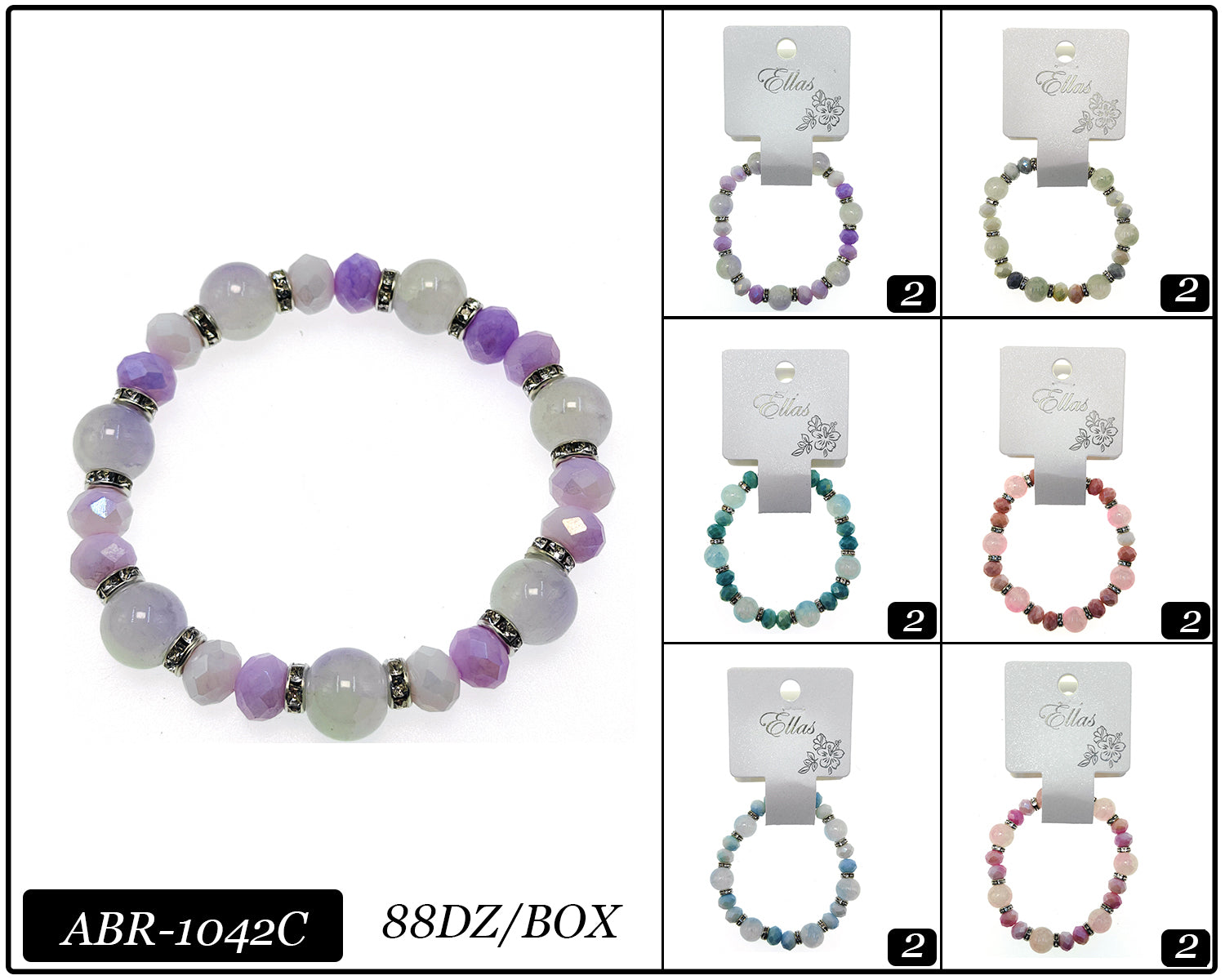 Design Bracelets by the Dozen #ABR1042C (12PC)