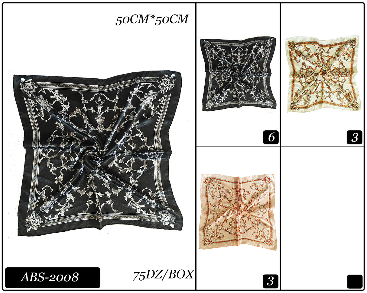 Fashion Design Neck Scarf #ABS2008 (12PC)