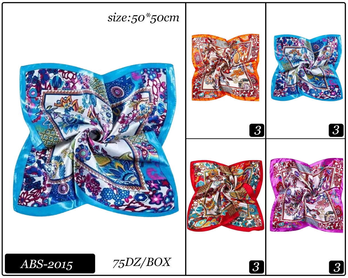 Fashion Design Neck Scarf #ABS2015 (12PC)