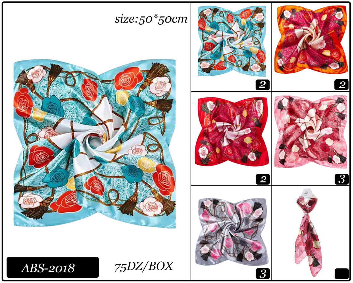 Fashion Design Neck Scarf #ABS2018 (12PC)