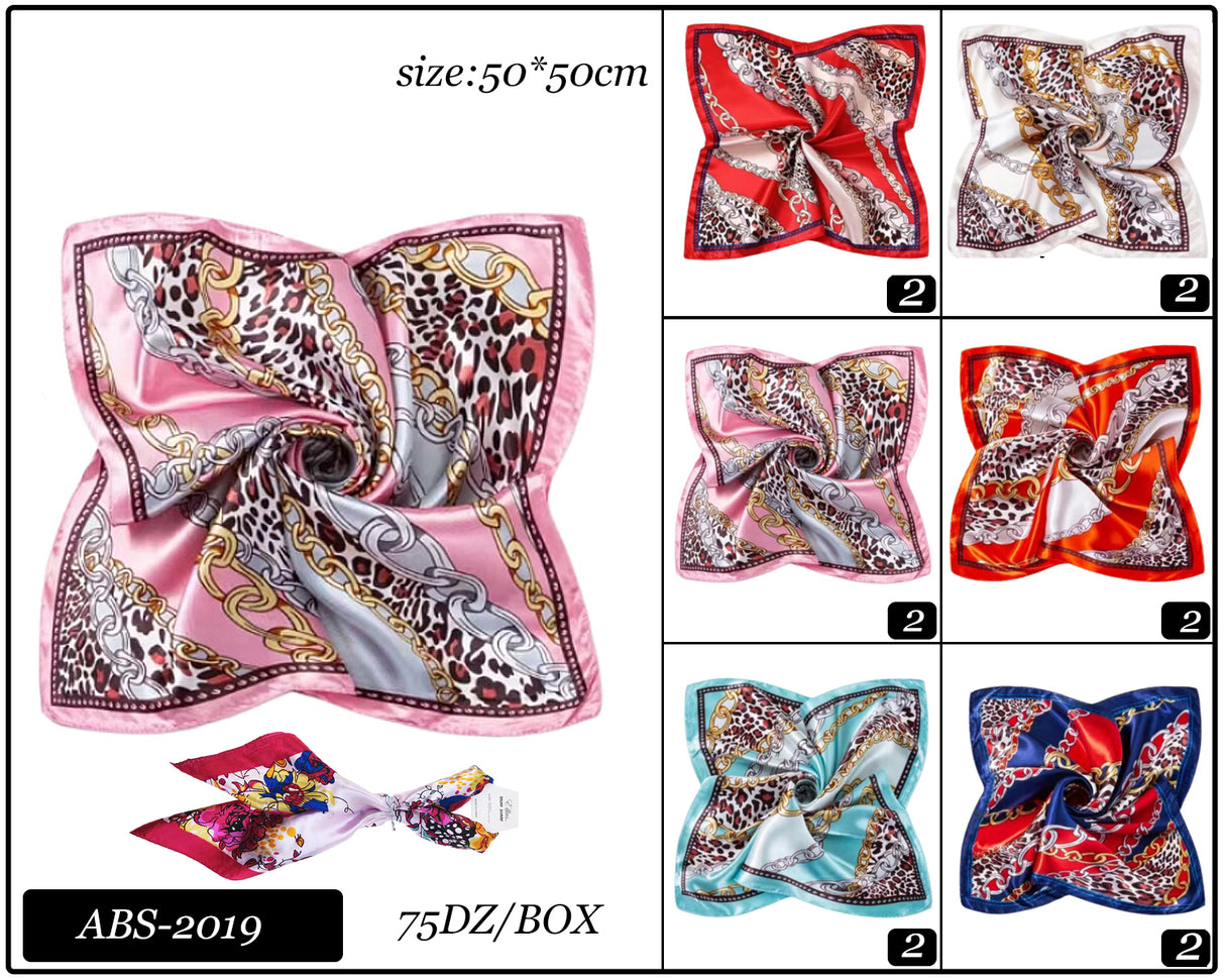 Fashion Design Neck Scarf #ABS2019 (12PC)