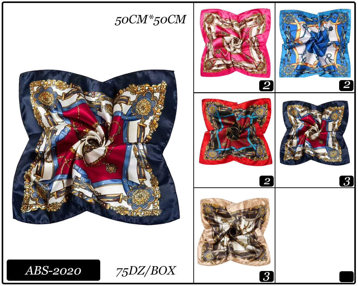 Fashion Design Neck Scarf #ABS2020 (12PC)