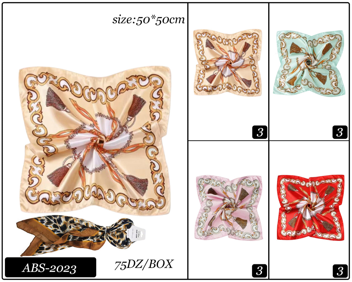 Fashion Design Neck Scarf #ABS2023 (12PC)