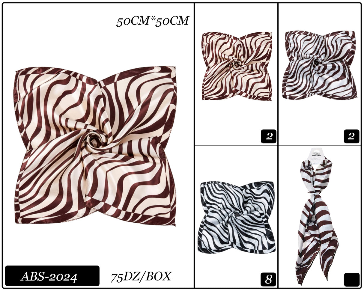 Fashion Design Neck Scarf #ABS2024 (12PC)