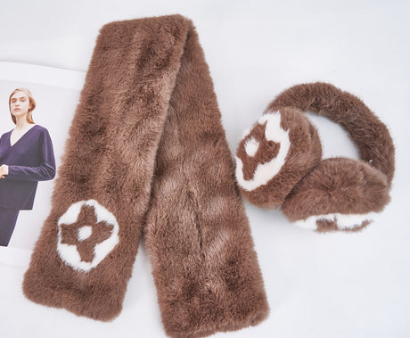 Fashion Design Fur Winter Set #AE103S - Multiple Colors (1SET)