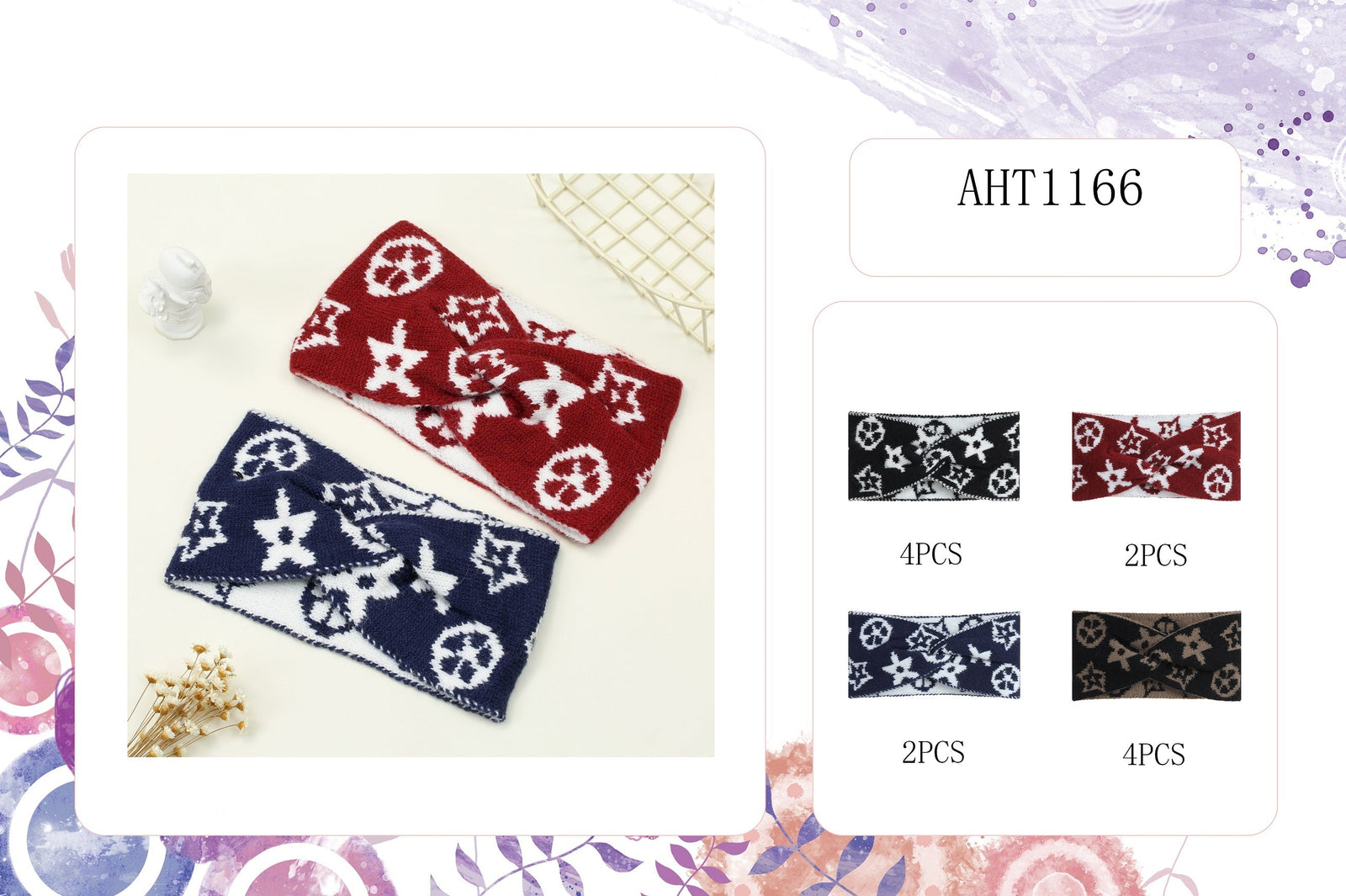 Fashion Twist Headband #AHT1166 Assort (12PC)