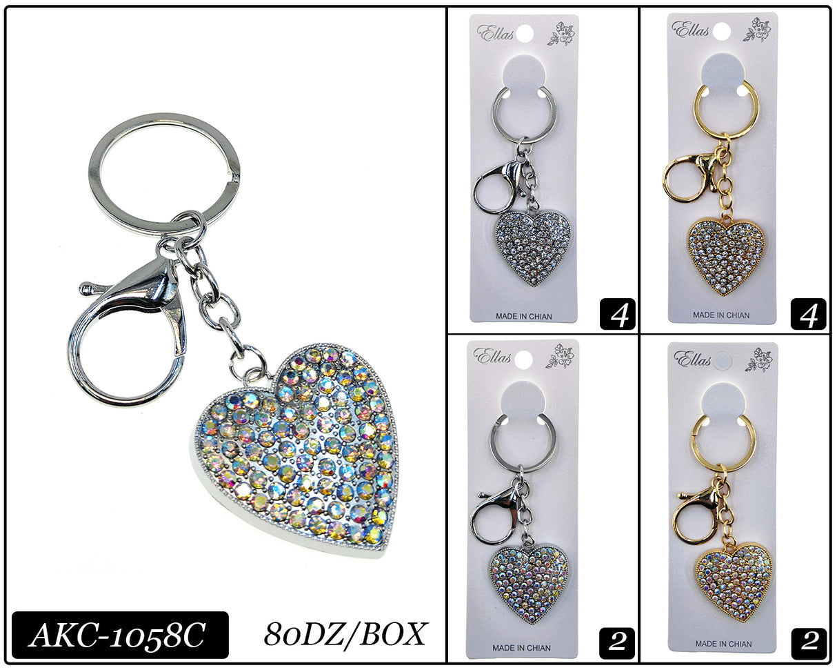 Fashion Design Keychain Accessory #AKC1058C (12PC)