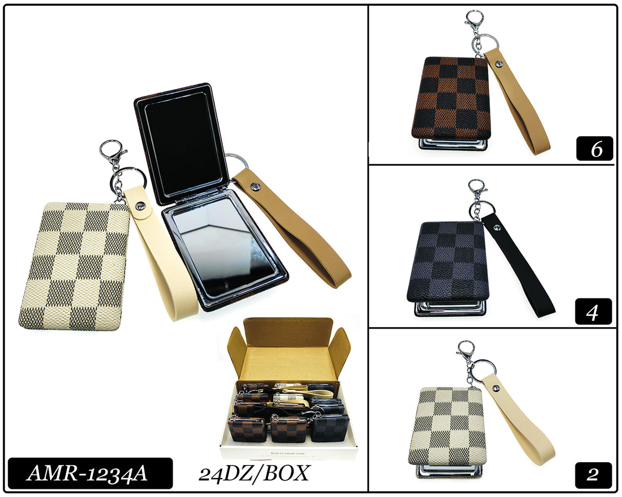 Fashion Cosmetic Mirror Keychains #AMR1234A (12PC)
