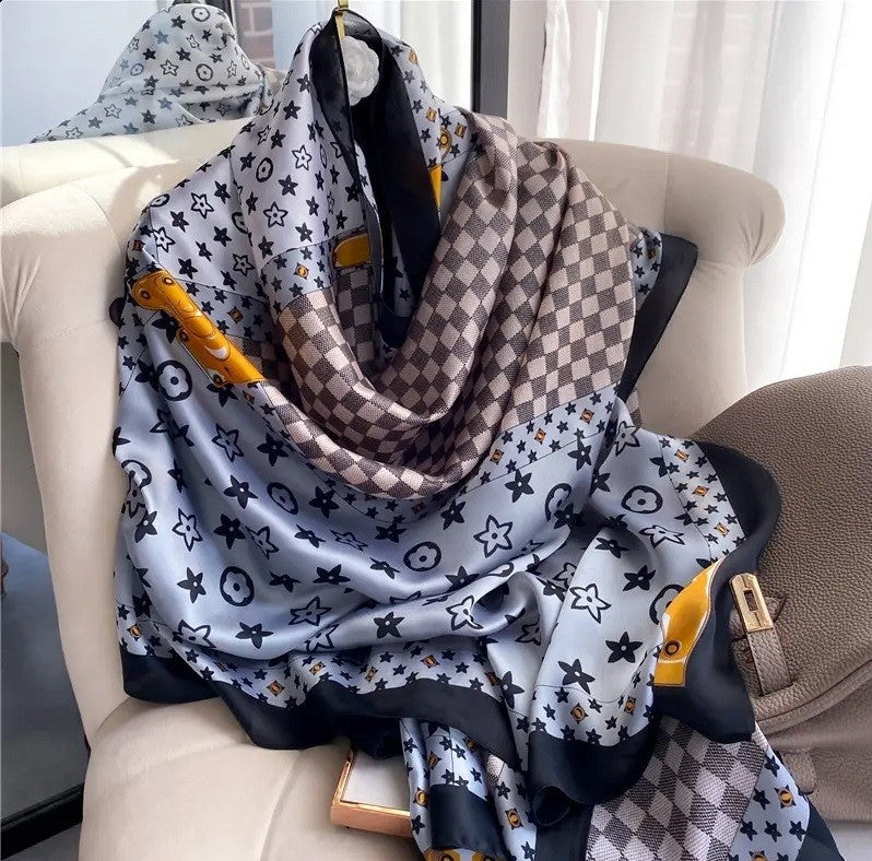 Design Silk Head Scarf #AS596 - Multiple Colors (PC)
