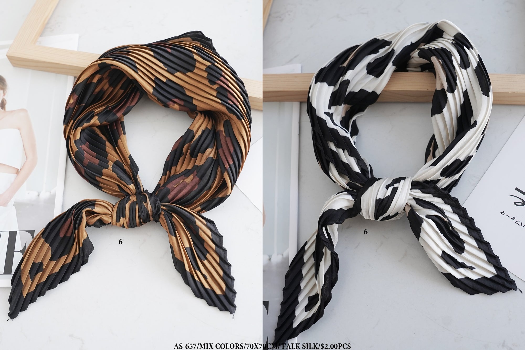 Fashion Neck Scarf #AS657MIX (12PC)