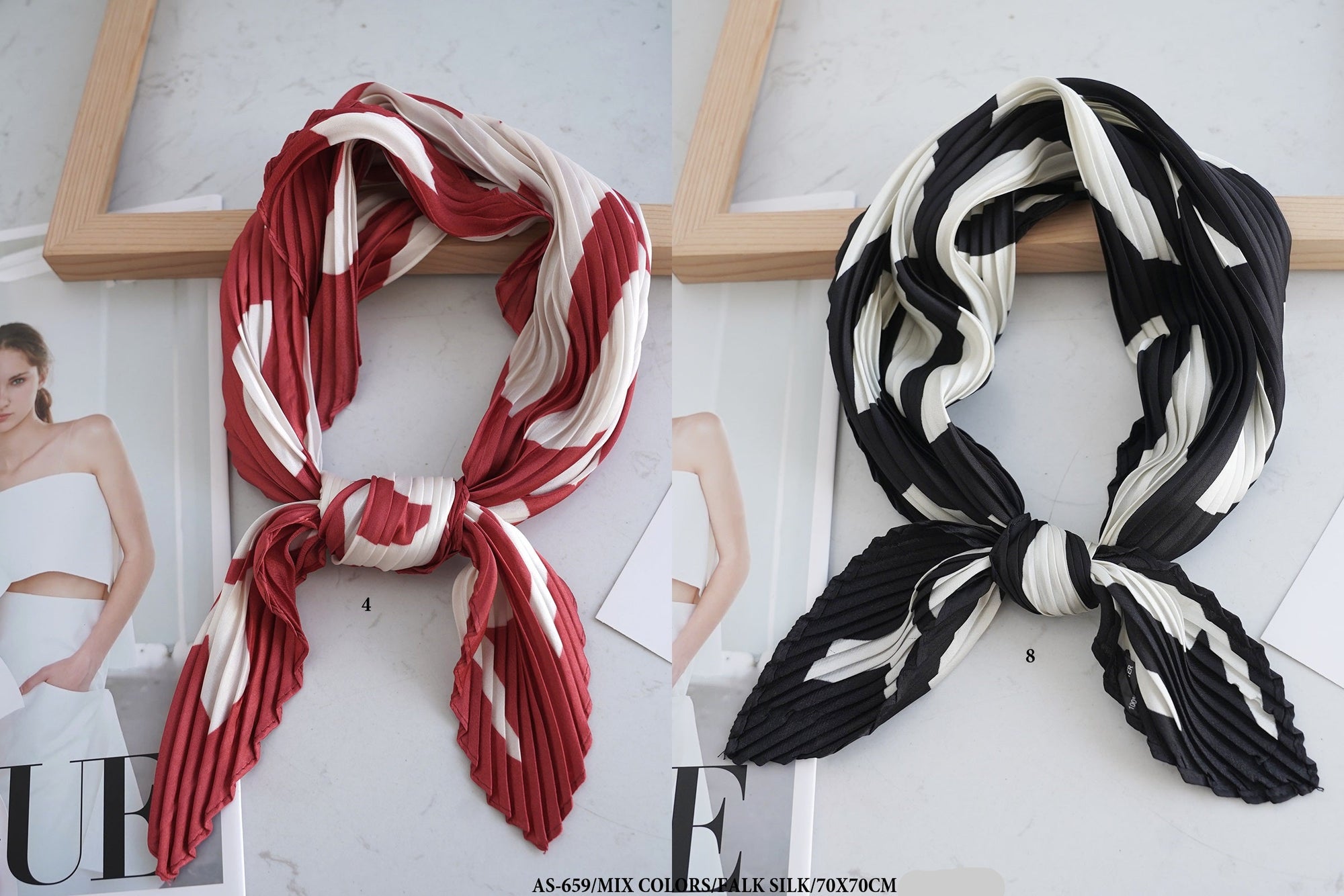 Fashion Neck Scarf #AS659MIX (12PC)