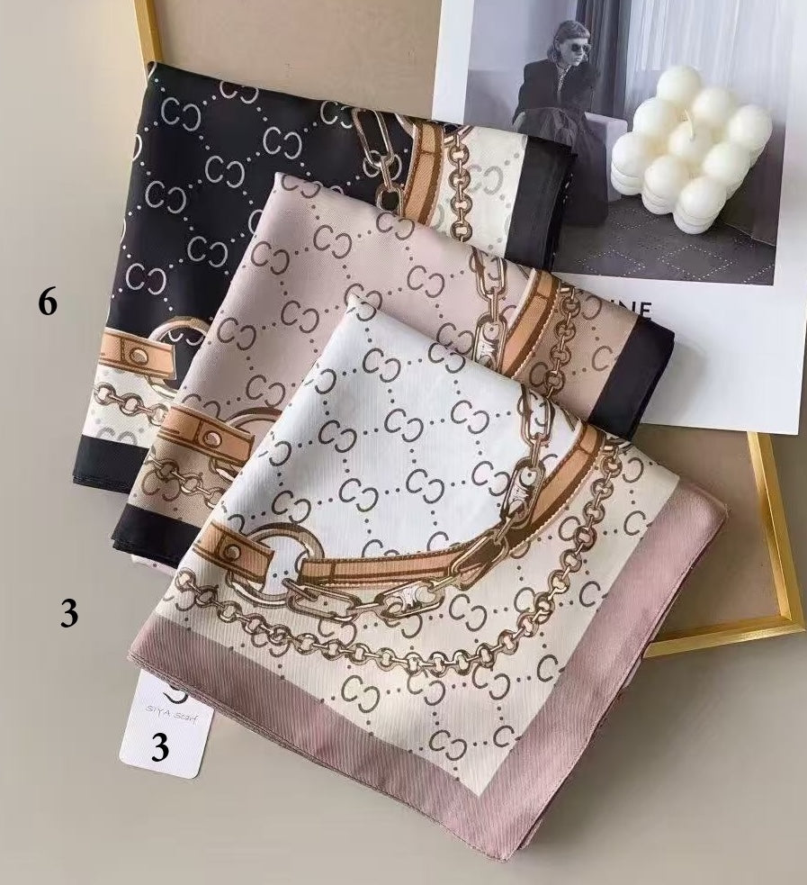 Fashion Design Stain Scarf 90x90cm #AS-802 MIX (12PC)