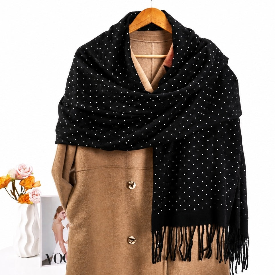 Fashion Design Solid Shawl 65x180cm #AS856BK (PC)