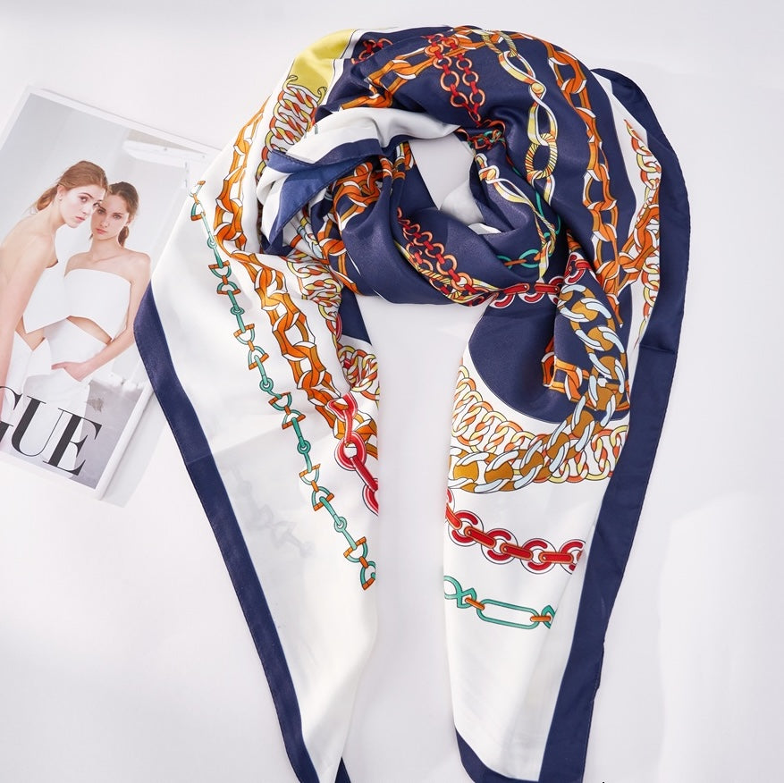 Poly Woven Scarf 130x130cm #AS876 - Multiple Colors (PC)