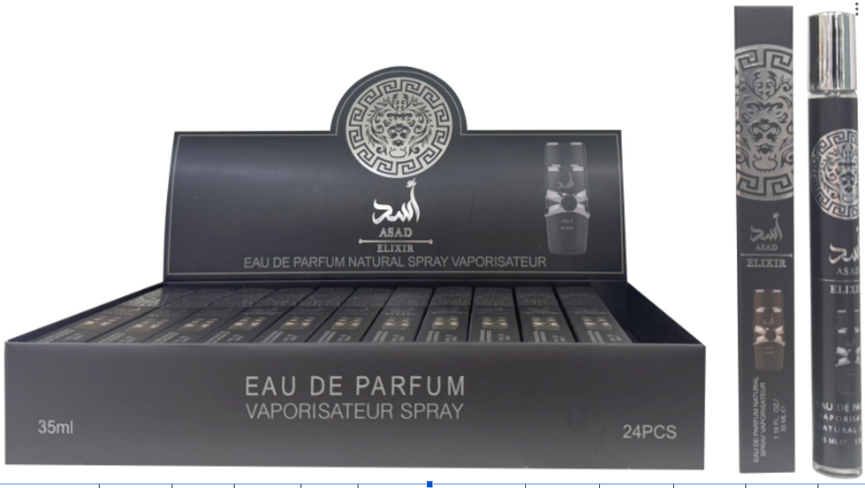 Luxury Travel Size Eau De Parfum Spray 1.18oz #Asad Elixir