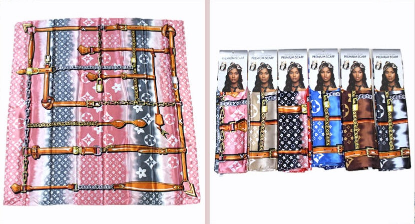 Fashion Design Head Scarf #ASF0606 (12PC)