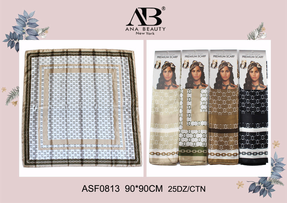 Fashion Designed Head Scarf #ASF0813 (12PC)