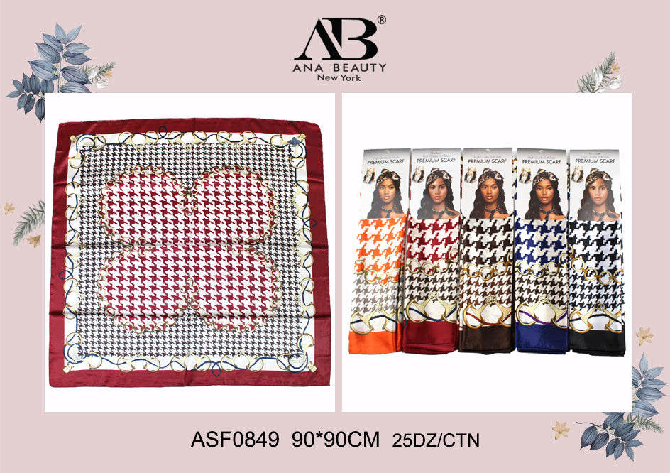 Fashion Designed Head Scarf #ASF0849 (12PC)