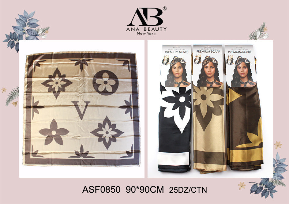 Fashion Designed Head Scarf #ASF0850 (12PC)
