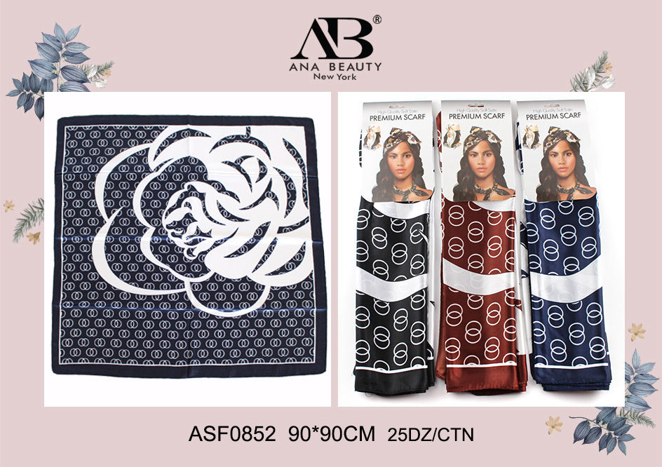 Fashion Designed Head Scarf #ASF0852 (12PC)