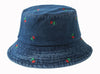 Fashion Denim Cherry Bucket Hat #AT602 - Multiple Colors (PC)