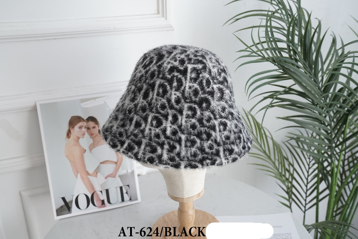 Fashion Leopard Fur Bucket Hat #AT624 - Multiple Colors (PC)