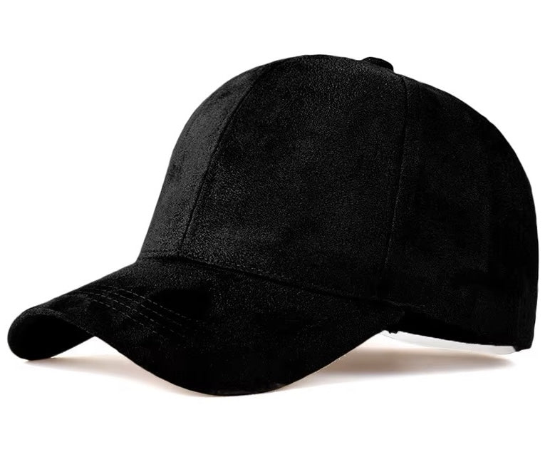 Fashion Suede Solid Cap #AT626 - Multiple Colors (PC)