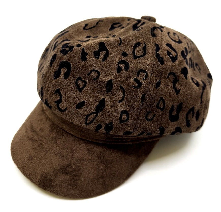 Fashion Leopard Print Newsboy Cap #AT655 - Multiple Colors (PC)