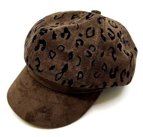 Fashion Leopard Print Newsboy Cap #AT655 - Multiple Colors (PC)