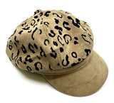 Fashion Leopard Print Newsboy Cap #AT655 - Multiple Colors (PC)