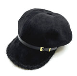 Fashion Faux Suede Newsboy Cap #AT657 - Multiple Colors (PC)