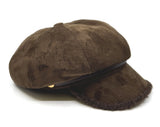 Fashion Faux Suede Newsboy Cap #AT657 - Multiple Colors (PC)