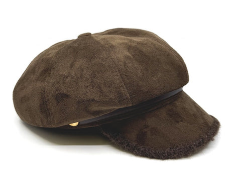Fashion Faux Suede Newsboy Cap #AT657 - Multiple Colors (PC)