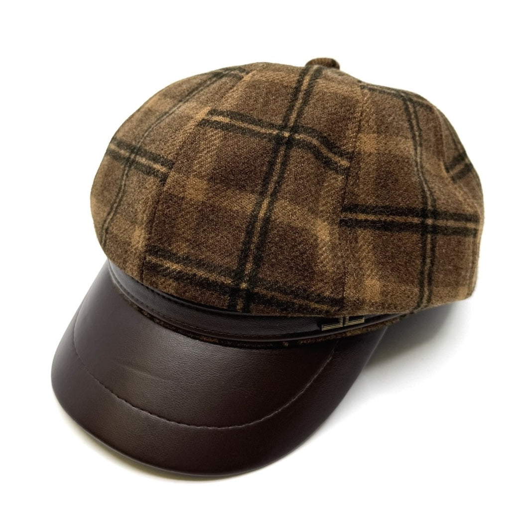 Fashion Plaid Newsboy Cap #AT658 - Multiple Colors (PC)