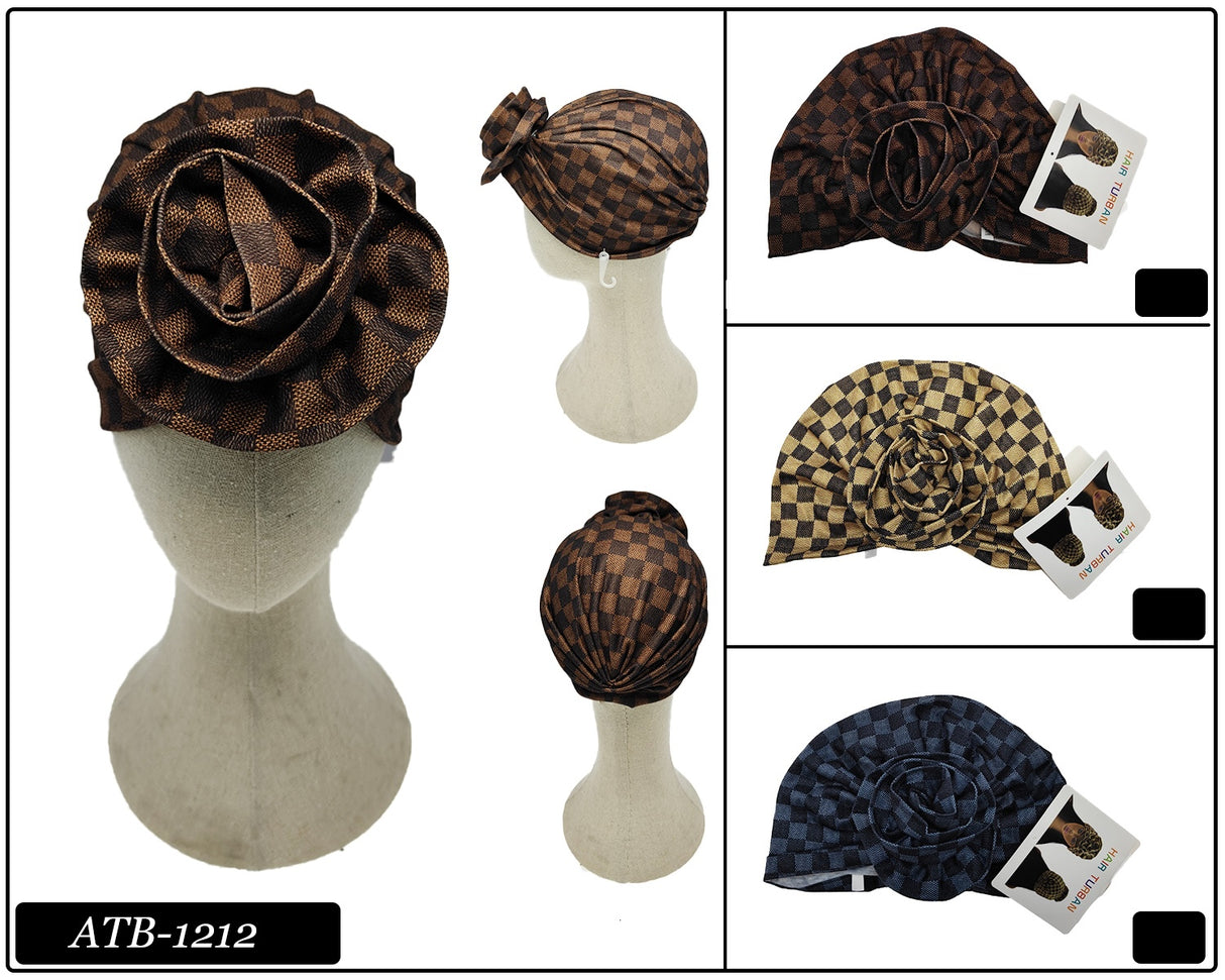 Design Hair Turban #ATB1212 (12PC)