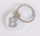 Fashion Wristlet Initial Keychain (PC)