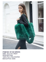 Fashion Large Fur Bag #B1140 - Multiple Colors (PC)