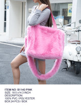 Fashion Large Fur Bag #B1140 - Multiple Colors (PC)