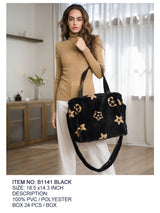 Fashion Design Large Fur Bag #B1141 - Multiple Colors (PC)