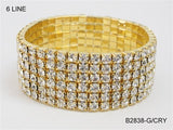 Fashion Rhinestone Bracelet #B2838 (PC)