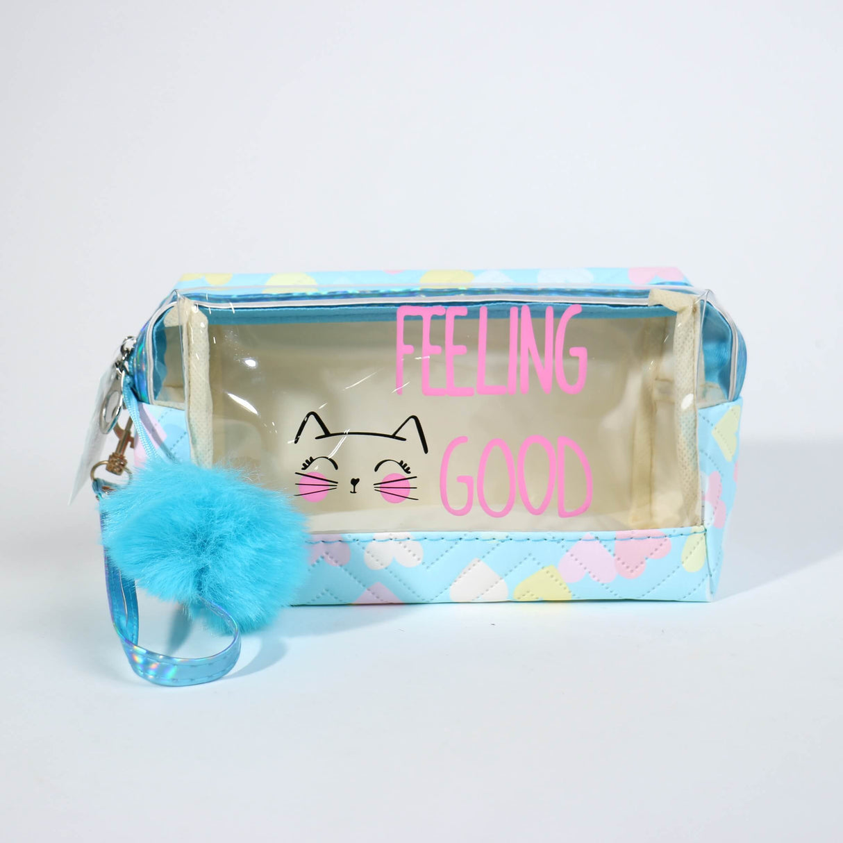 Fashion Cosmetic Cat PomPom Bag #BA2375 - Multiple Colors (PC)