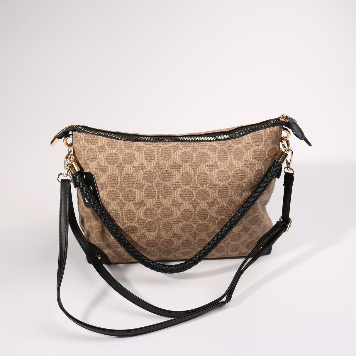 Fashion Double-Sided Pattern Handbag #BAIMBAG04-CCTAN (PC)