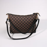 Fashion Double-Sided Pattern Handbag #BAIMBAG04-SQAB - Dark Brown (PC)