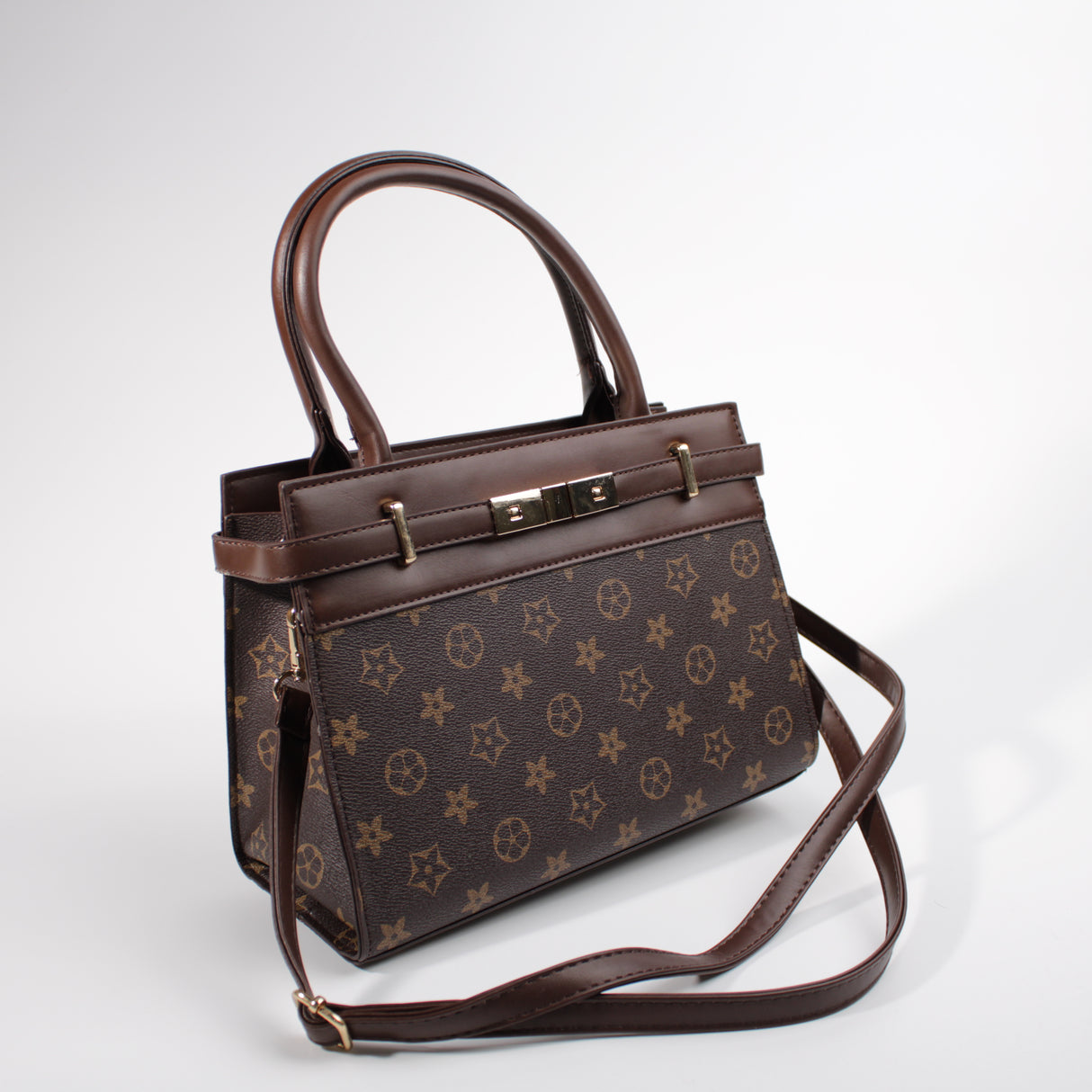 Fashion Design Handbag #BAIMBAG05-FLDBR - Dark Brown (PC)