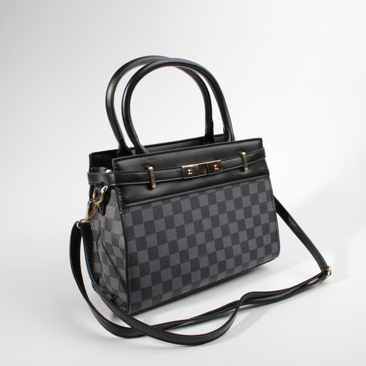 Fashion Design Handbag #BAIMBAG05-SQBK - Black (PC)