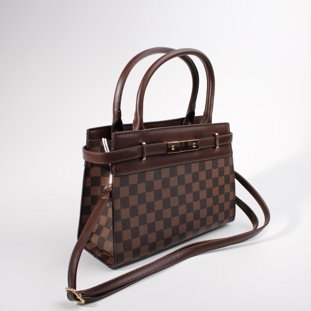 Fashion Design Handbag #BAIMBAG05-SQDB - Dark Brown (PC)