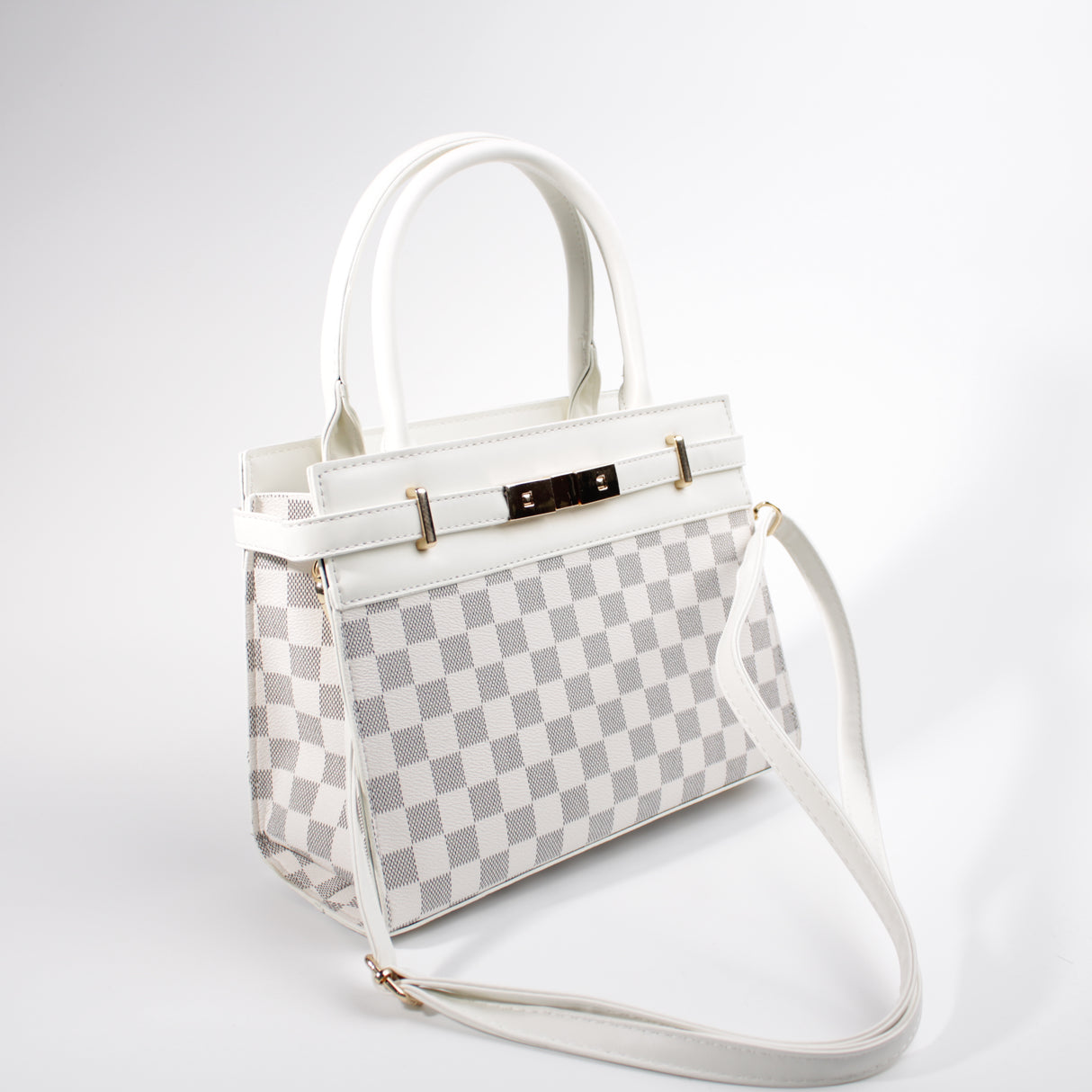 Fashion Design Handbag #BAIMBAG05-SQWT - White (PC)
